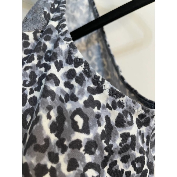 Flexees Womens Shapewear Grey Black White Animal Print and Lace Camisole SZ L - Picture 5 of 8